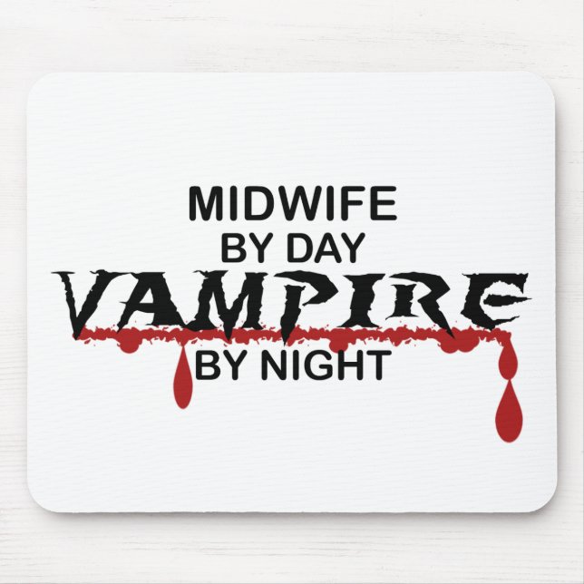 Midwife Vampire by Night Mouse Mat (Front)