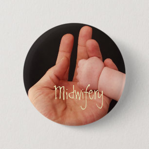 Midwifery 6 Cm Round Badge
