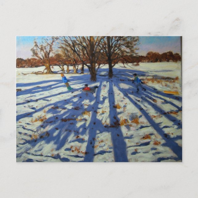 Midwinter Calke Abbey Derbyshire Postcard (Front)