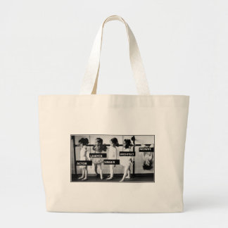 midwives are different large tote bag