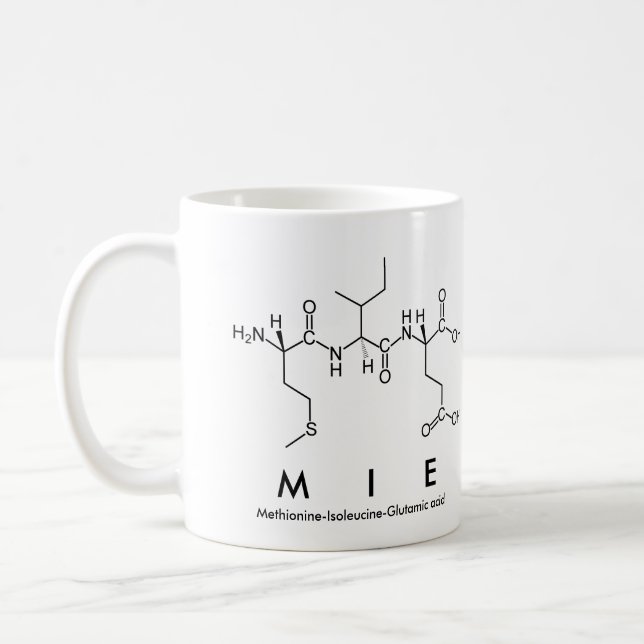 Mie peptide name mug (Left)