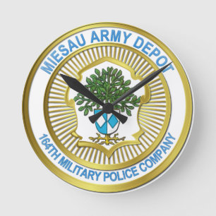 Miesau Coat of Arms Round Clock