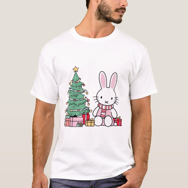 Miffy on Christmas Morning  T-Shirt (Front)
