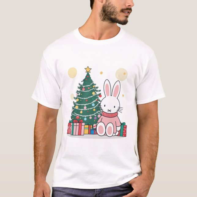 Miffy on Christmas Morning  T-Shirt (Front)