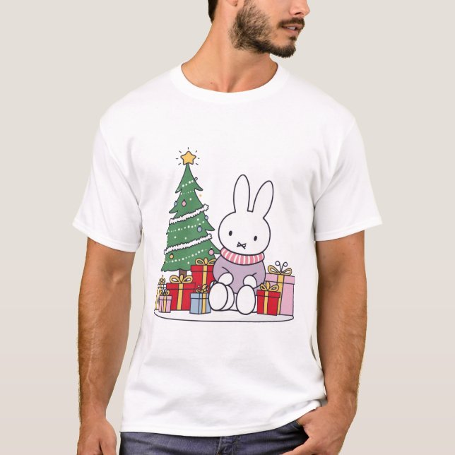 Miffy on Christmas Morning T-Shirt (Front)