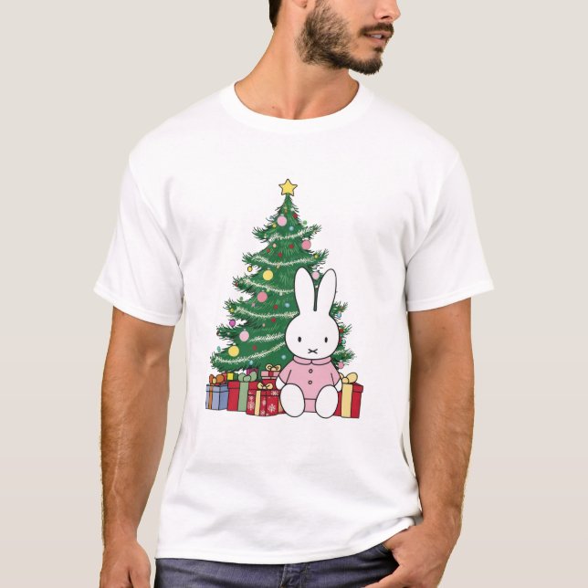 Miffy on Christmas Morning T-Shirt (Front)
