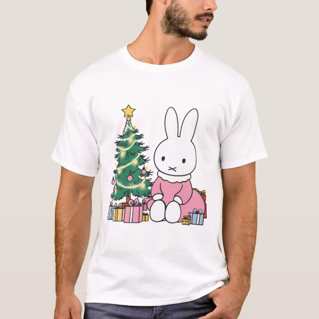 Miffy on Christmas Morning  T-Shirt (Front)