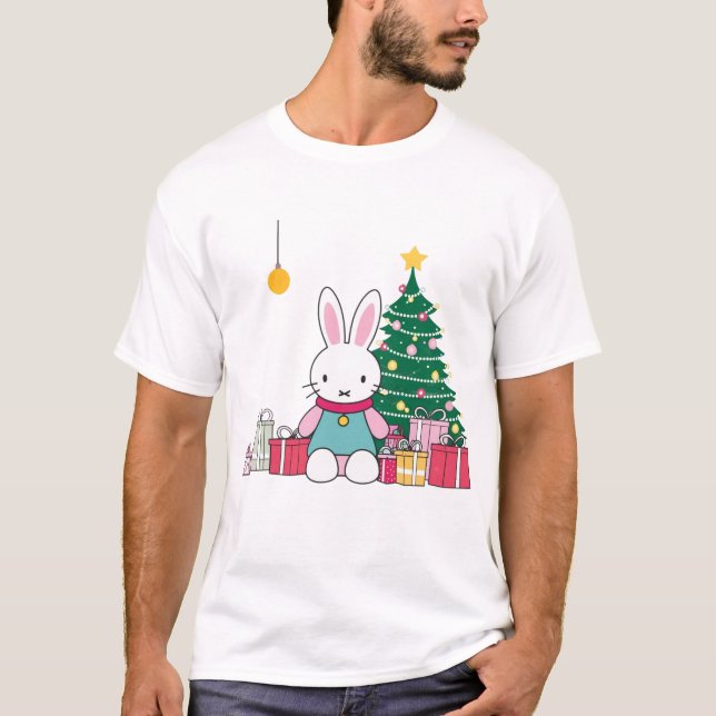Miffy on Christmas Morning  T-Shirt (Front)
