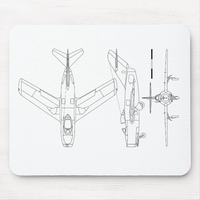 Mig-15 Mouse Mat (Front)