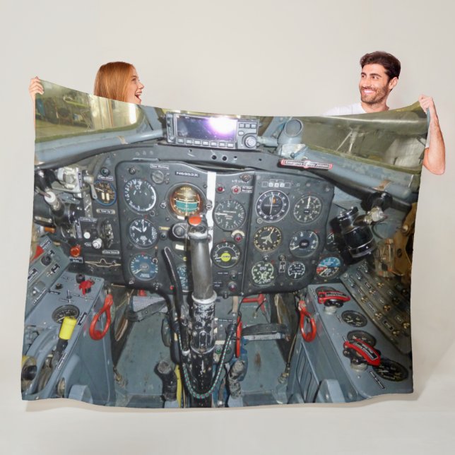 MIG 17 COCKPIT FLEECE BLANKET (In Situ)