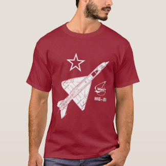 Mig-21 Fishbed Russian Jet Fighter T-Shirt