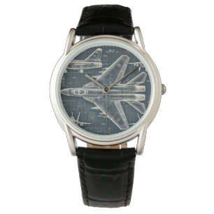 MiG-29 Blueprints Watch