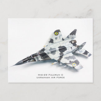 Mig-29 Fulcrum C Ukrainian Air Force Postcard