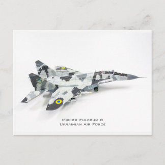 Mig-29 Fulcrum C, Ukrainian Air Force Postcard