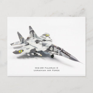 Mig-29 Fulcrum C Ukrainian Air Force Postcard