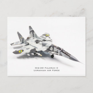 Mig-29 Fulcrum C Ukrainian Air Force Postcard