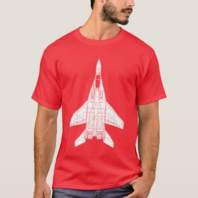 Mig-29 Fulcrum Russian Jet Fighter T-Shirt (Front)