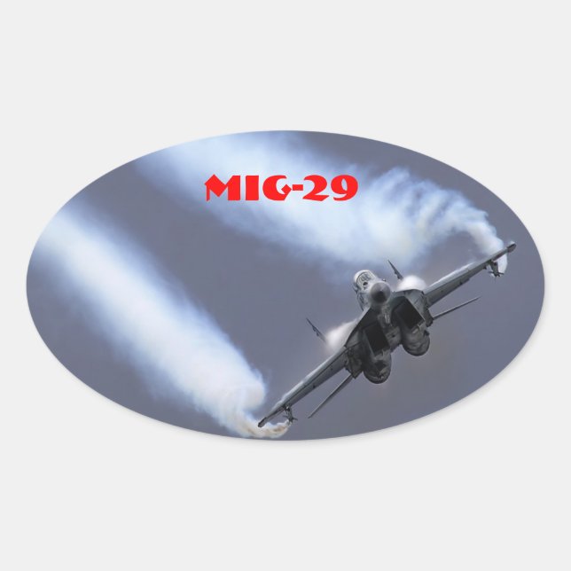 MIG-29 OVAL STICKER (Front)