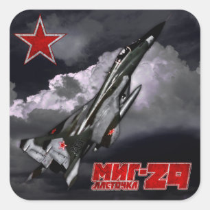 MiG-29 Square Sticker