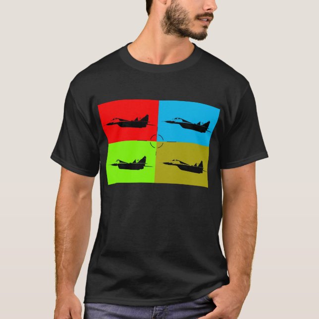 MiG 29 Target Popart1 T-Shirt (Front)