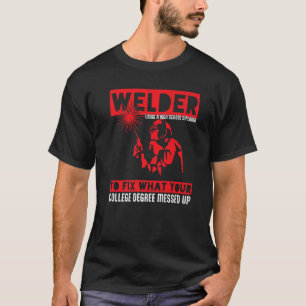 MIG TIG Welder Distressed For Men Women Steel Weld T-Shirt
