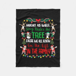 Might As Well Sleep Under The Tree Cause We All Kn Fleece Blanket