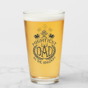 Mightiest Dad in the Kingdom Glass