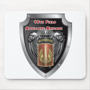 Mighty 18th Field Artillery Brigade Airborne Mouse Mat
