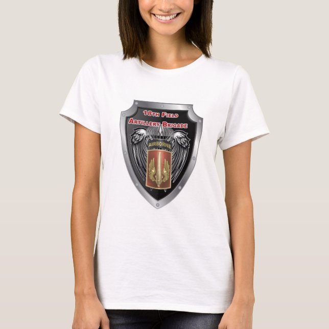 Mighty 18th Field Artillery Brigade Airborne T-Shirt (Front)