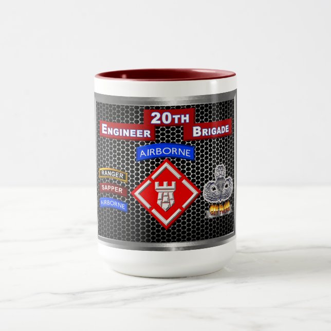 Mighty 20th Engineer Brigade-Airborne Mug (Center)