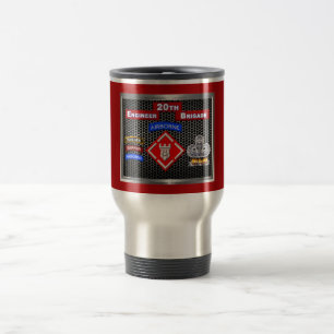 Mighty 20th Engineer Brigade-Airborne Travel Mug