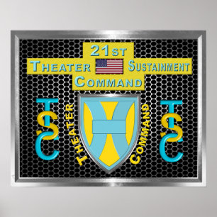 Mighty 21st Theater Sustainment Command Poster