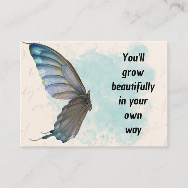 Mighty, 3.5" x 2.5" business card (Front)