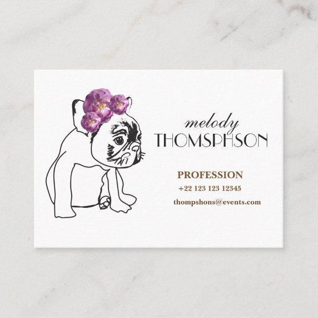 Mighty, 8.9 cm x 6.4 cm, Standard Matte Business Card (Front)