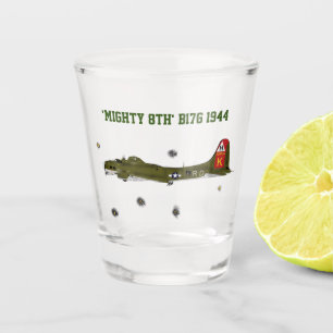 Mighty 8th B17G Shot Glass