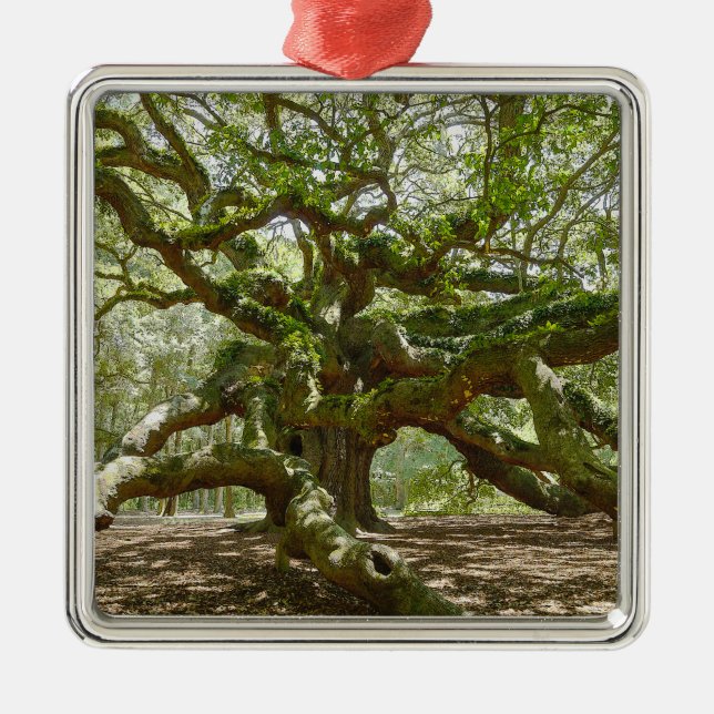 Mighty Angel Oak Metal Tree Decoration (Front)