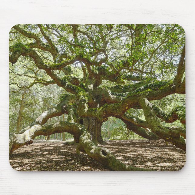 Mighty Angel Oak Mouse Mat (Front)