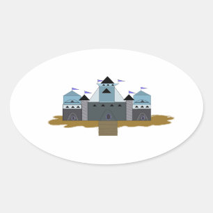 Mighty Castle Oval Sticker
