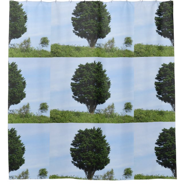 Mighty Cedar Shower Curtain (Front)