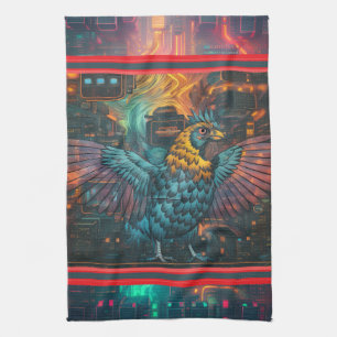 Mighty Chicken Tea Towel