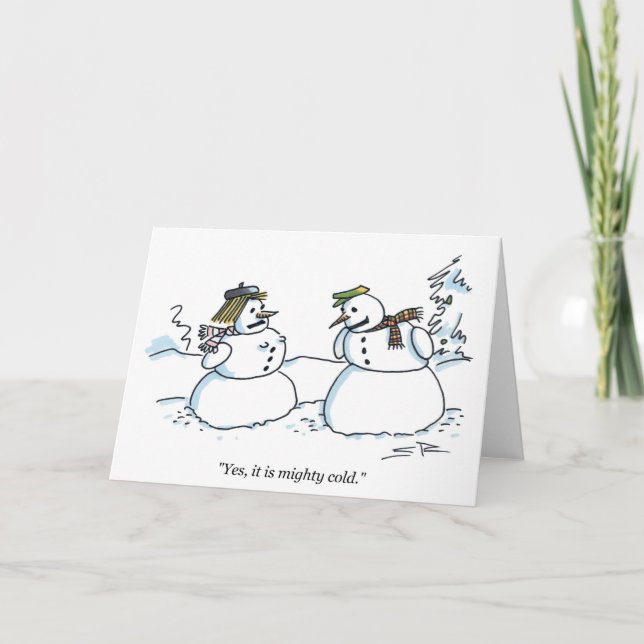 Mighty Cold greeting card (Front)