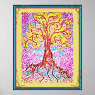 Mighty Colourful Tree Poster