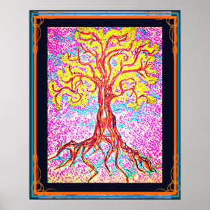 Mighty Colourful Tree Poster