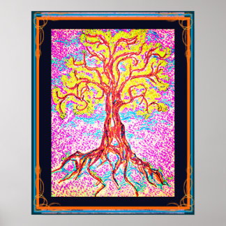 Mighty Colourful Tree Poster