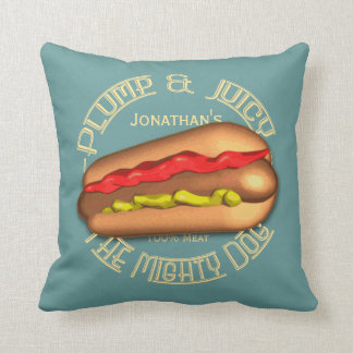 Mighty Dog Hotdog Personalised Cushion