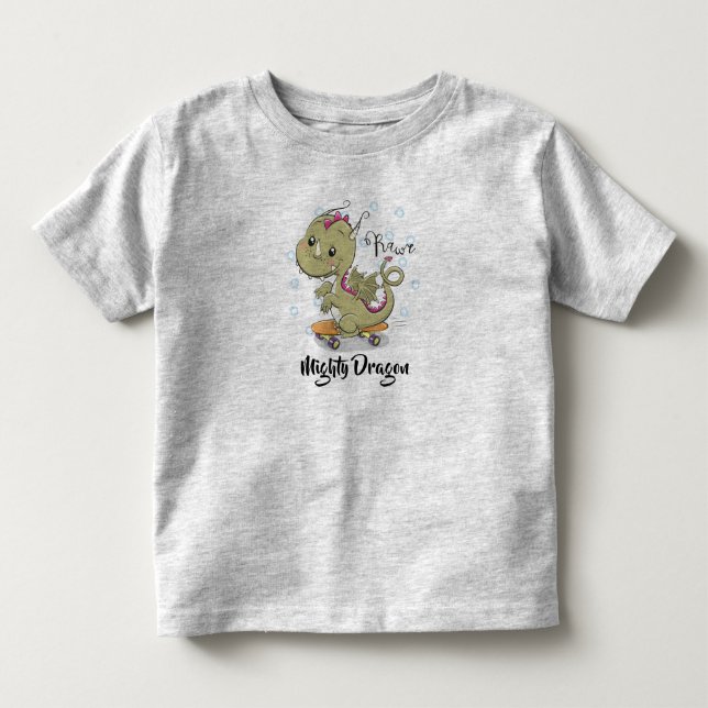 Mighty Dragon Toddler T-Shirt (Front)