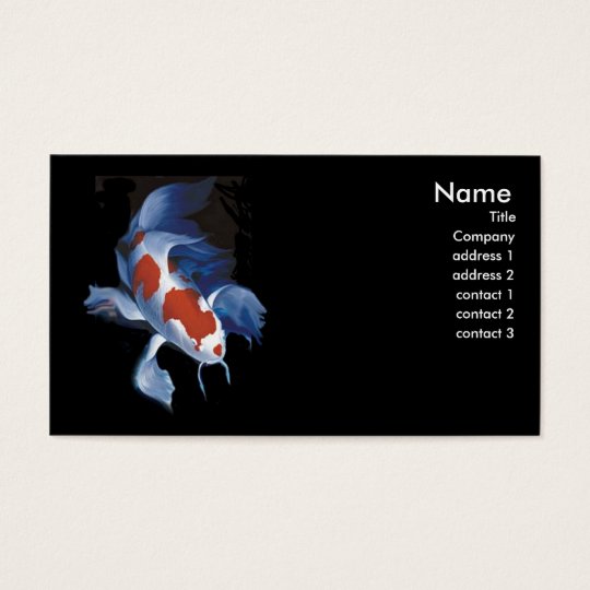Mighty Koi Custom Design Business Card