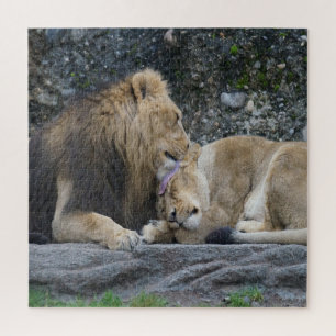 Mighty Lion Love Jigsaw Puzzle
