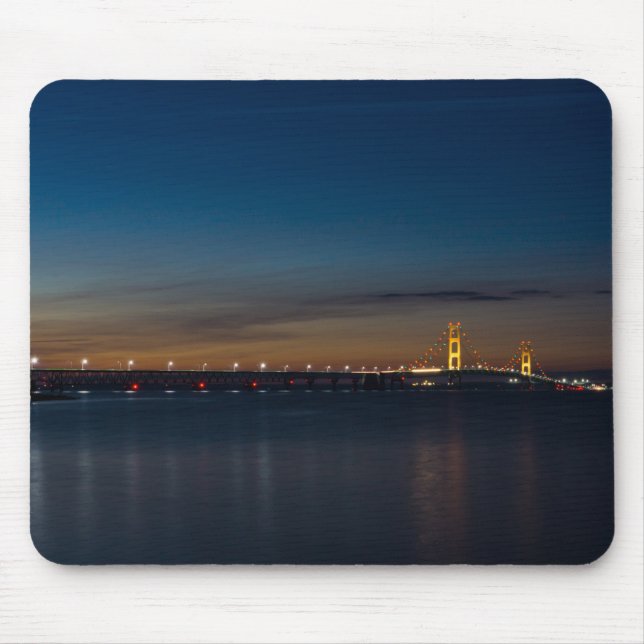 Mighty Mac At Night Pano Mouse Mat (Front)