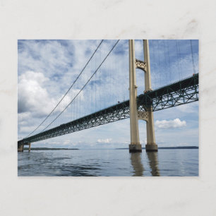Mighty Mac, Mackinac Suspension Bridge, Michigan Postcard